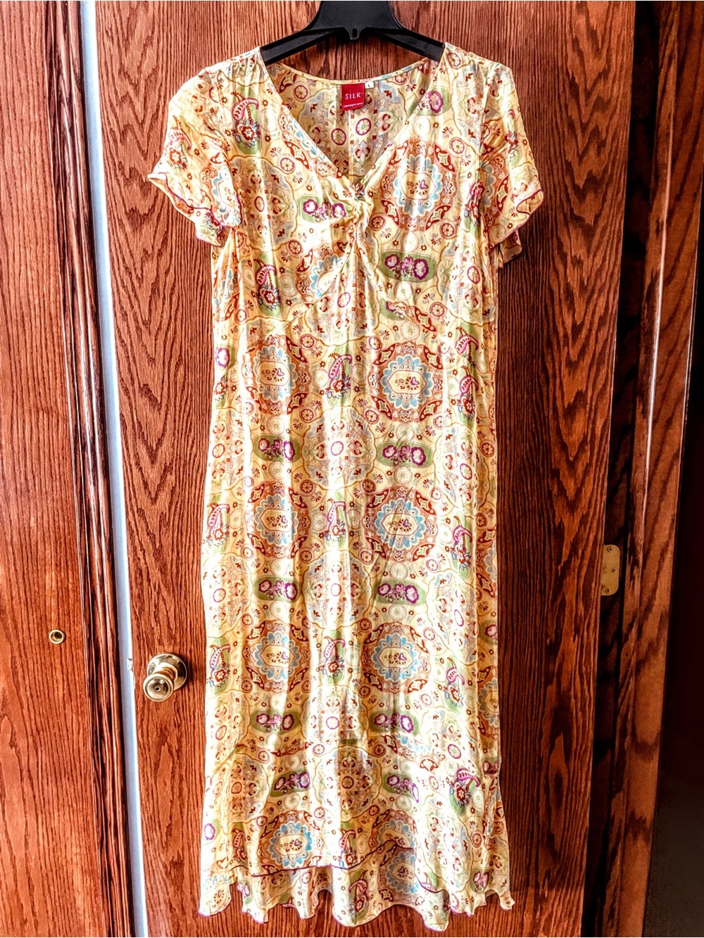 EUC: Johnny Was Silk Maxi dress